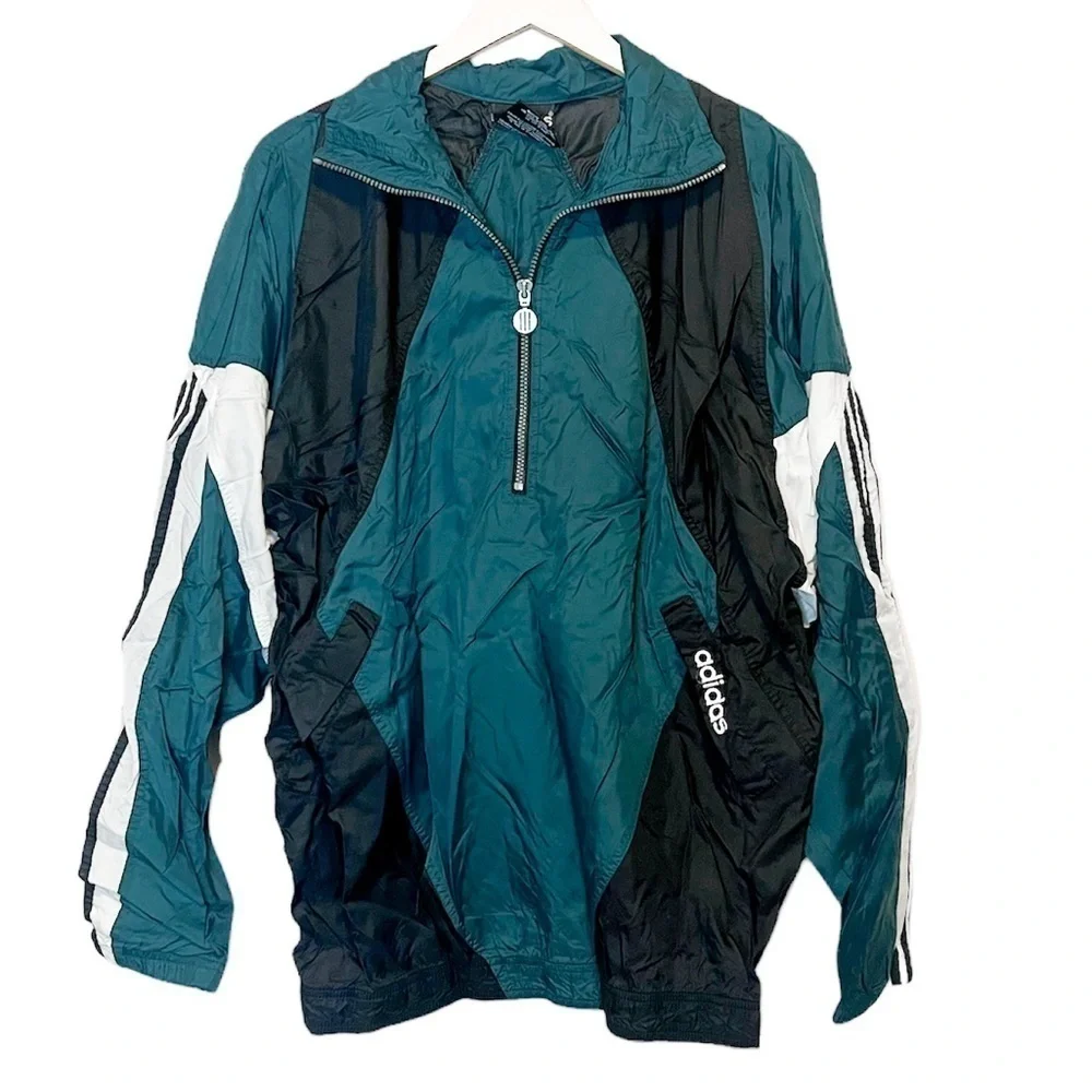 Vintage Adidas Track Jacket Full Zip Windbreaker XL